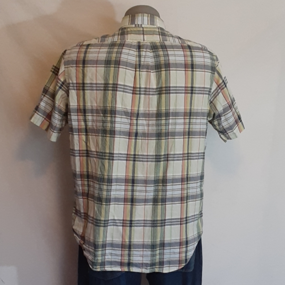 Ralph Lauren Mens Large Plaid Buttondown Cotton Shirt - Picture 5 of 7